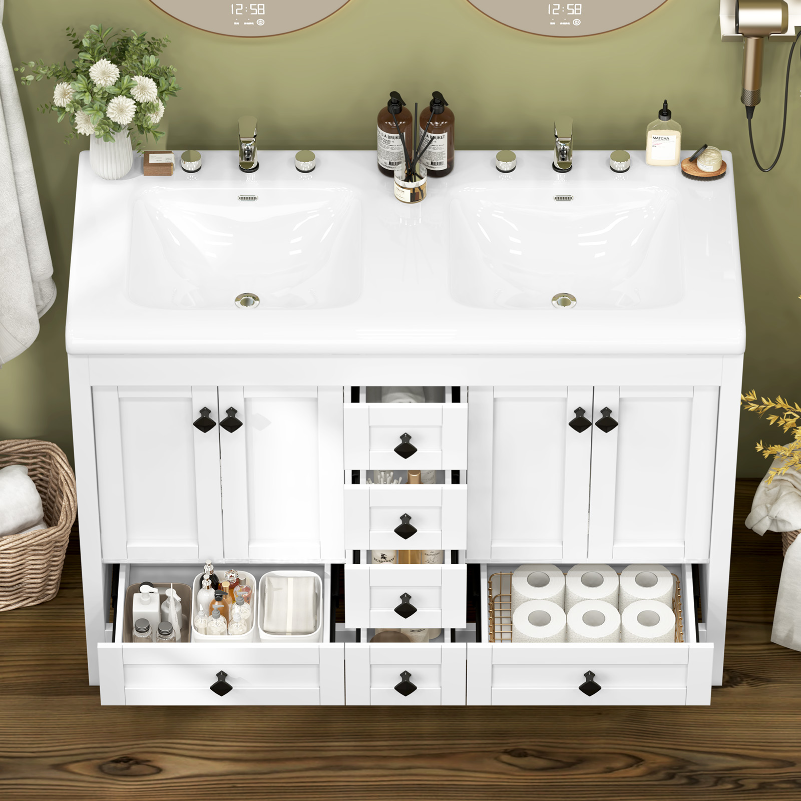 Szafka łazienkowa o długości 4 – Home Bathroom Vanity Combo recenzja i cena